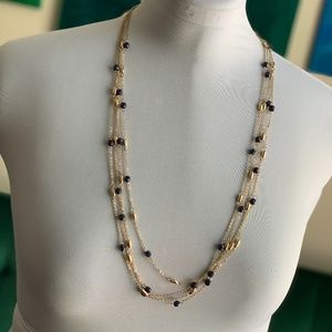 Bancroft Multi-strand Goldtone Chain Necklace 28in